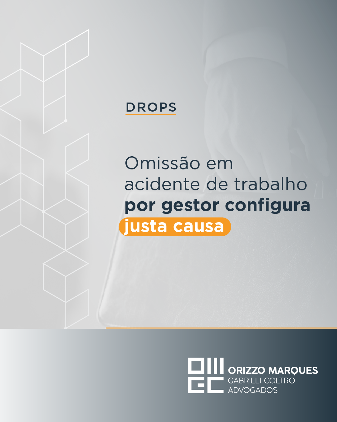 Omissão em acidente de trabalho por gestor configura justa causa